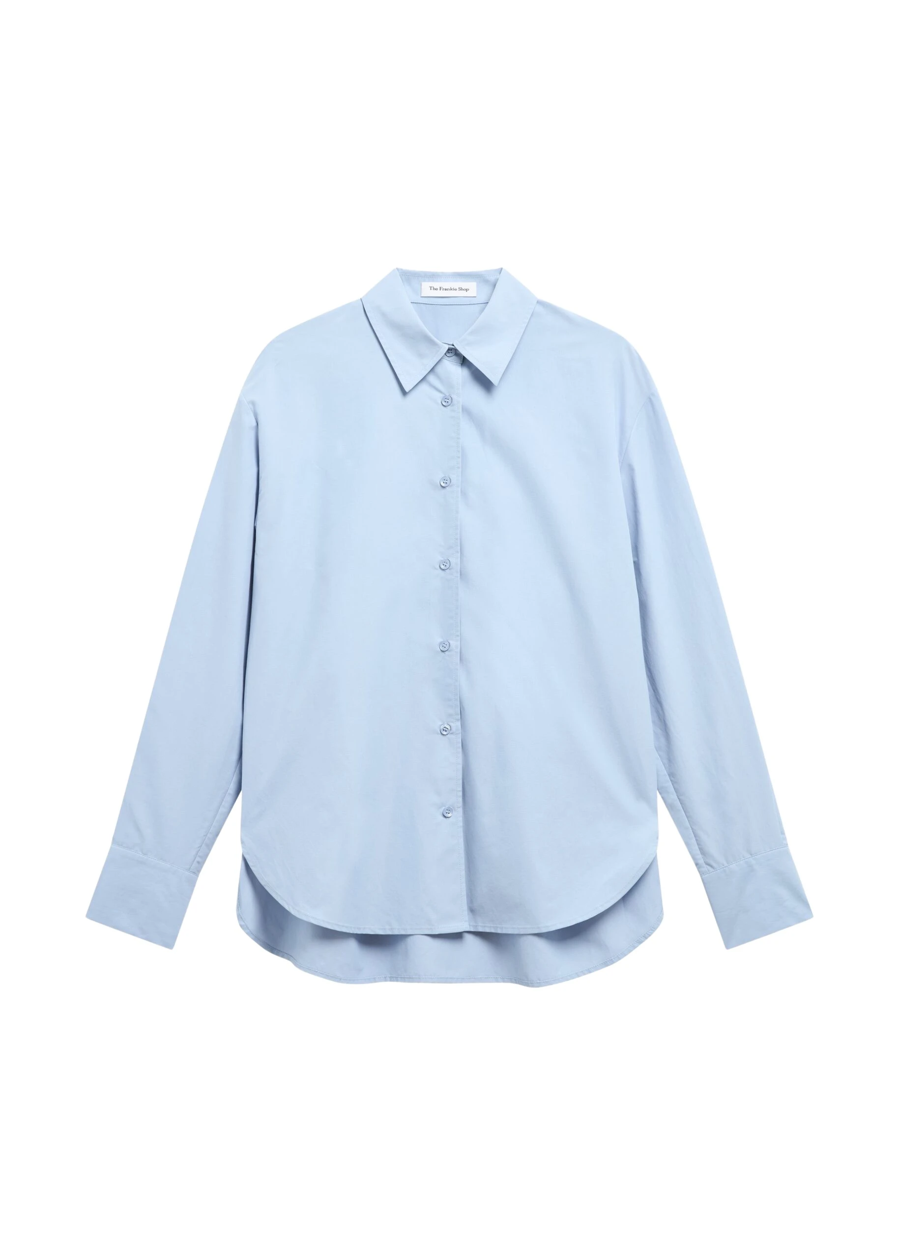 The Frankie Shop Ornella Side Button-Up Shirt – Light Blue