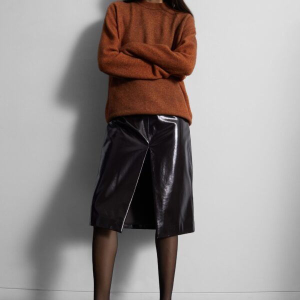The Frankie Shop Oversized Crewneck Sweater – Brown, view 2