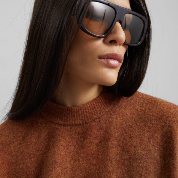 The Frankie Shop Oversized Crewneck Sweater – Brown, view 5
