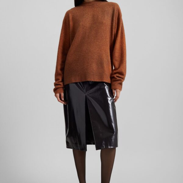 The Frankie Shop Oversized Crewneck Sweater – Brown, view 6