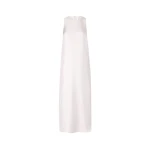 The Frankie Shop Paloma Long Silk Dress - Light Pink - Oversized Minimalist Dresses in Pink - Shop at Luxury Shoes 