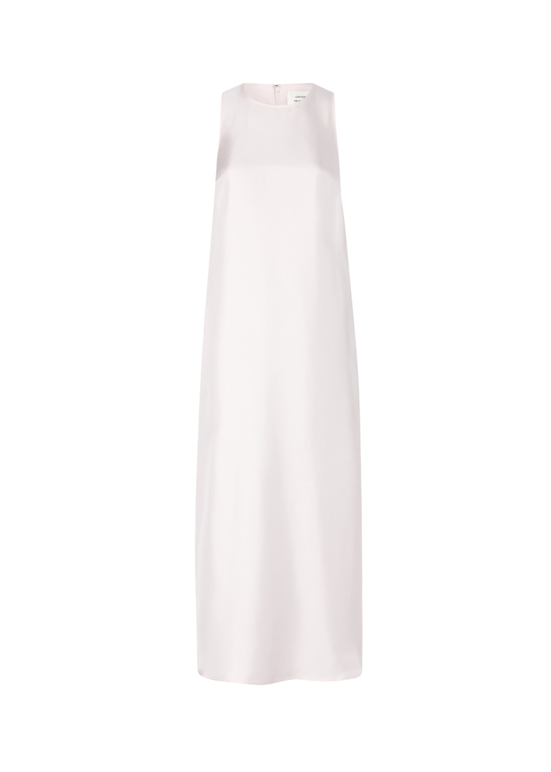The Frankie Shop Paloma Long Silk Dress - Light Pink - Oversized Minimalist Dresses in Pink - Shop at Luxury Shoes 