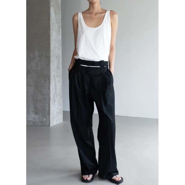 The Frankie Shop Penelope Tank Top - White - Oversized Minimalist Tops in White - Shop at Luxury Shoes 