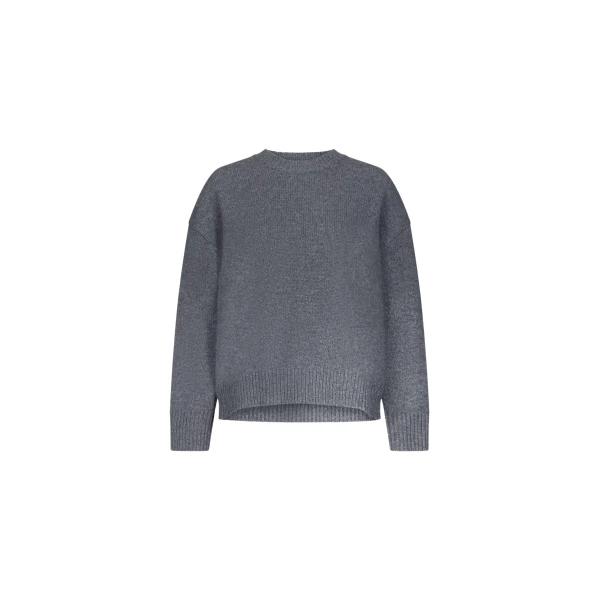 The Frankie Shop Pia Oversized Cashmere Sweater – Anthracite Melange
