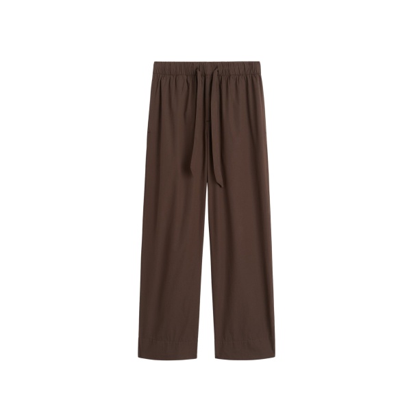 The Frankie Shop Poplin Pyjama Pants - Coffee - Oversized Minimalist Loungewear in Beige - Shop at Luxury Shoes 