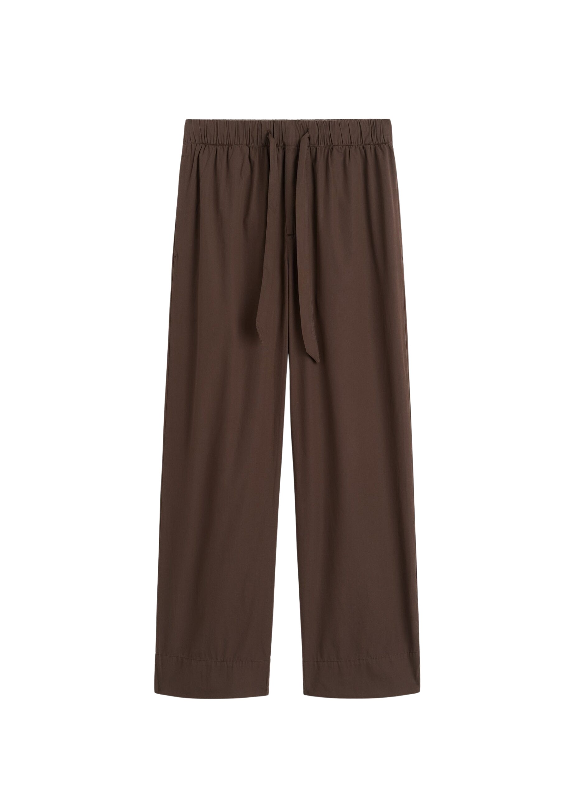 The Frankie Shop Poplin Pyjama Pants – Coffee