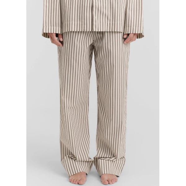 The Frankie Shop Poplin Pyjama Pants - Hopper Stripes - Oversized Minimalist Loungewear in Multicolour - Shop at Luxury Shoes 