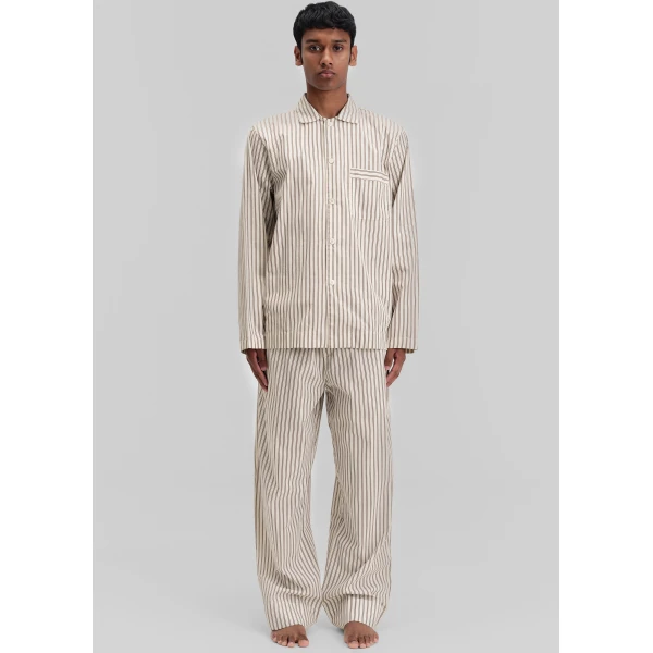 The Frankie Shop Poplin Pyjama Pants - Hopper Stripes - Oversized Minimalist Loungewear in Multicolour - Shop at Luxury Shoes 