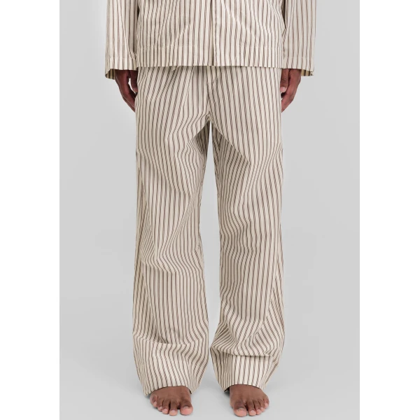 The Frankie Shop Poplin Pyjama Pants - Hopper Stripes - Oversized Minimalist Loungewear in Multicolour - Shop at Luxury Shoes 