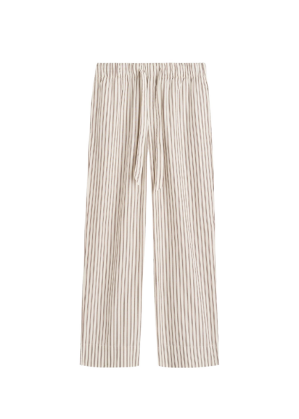 The Frankie Shop Poplin Pyjama Pants - Hopper Stripes - Oversized Minimalist Loungewear in Multicolour - Shop at Luxury Shoes 