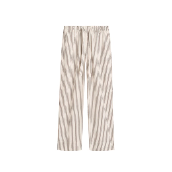 The Frankie Shop Poplin Pyjama Pants - Hopper Stripes - Oversized Minimalist Loungewear in Multicolour - Shop at Luxury Shoes 