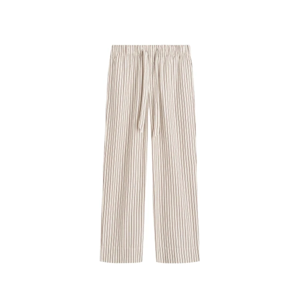 The Frankie Shop Poplin Pyjama Pants - Hopper Stripes - Oversized Minimalist Loungewear in Multicolour - Shop at Luxury Shoes 