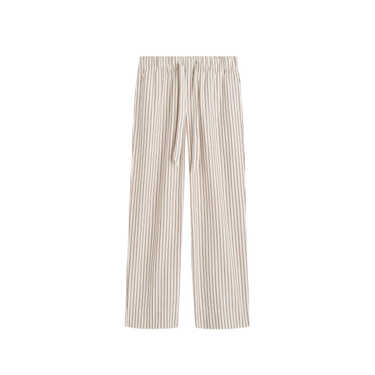 The Frankie Shop Poplin Pyjama Pants - Hopper Stripes - Oversized Minimalist Loungewear in Multicolour - Shop at Luxury Shoes 