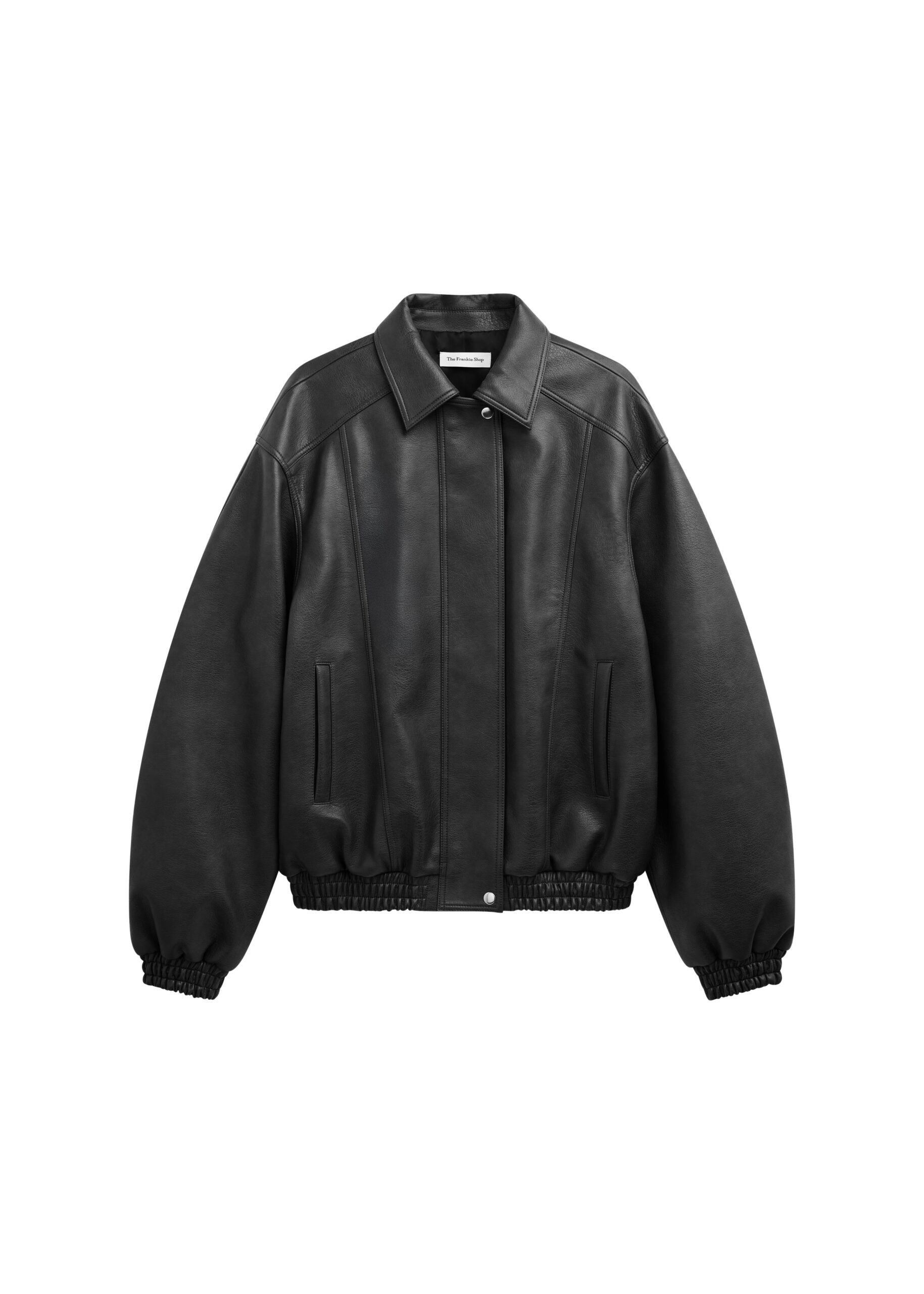 The Frankie Shop Prescott Faux Leather Jacket – Black