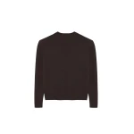 The Frankie Shop Rafaela Padded Knit Sweater - Dark Brown - Oversized Minimalist Knitwear in Beige - Shop at Luxury Shoes 