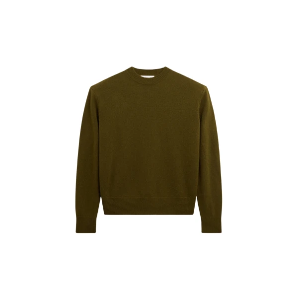 The Frankie Shop Rafaela Padded Knit Sweater – Olive