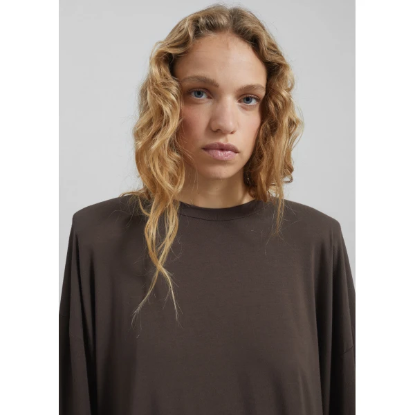The Frankie Shop Ravvi Soft Padded Top – Brown, view 5