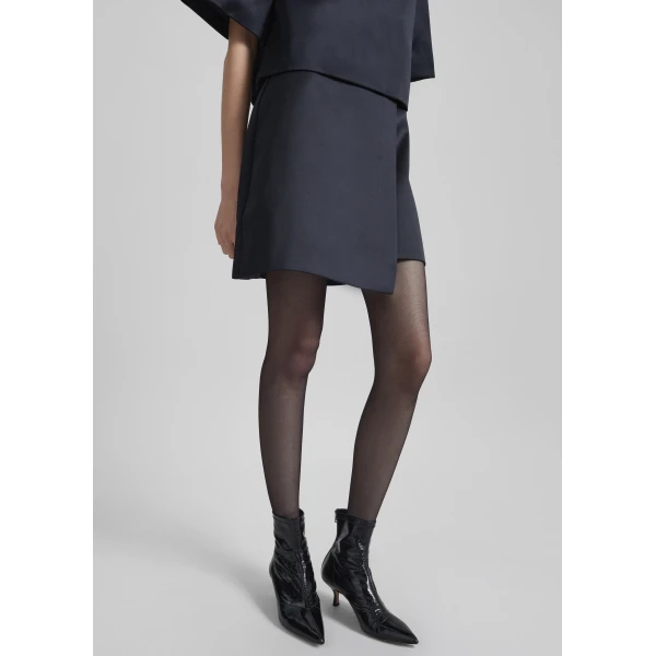 The Frankie Shop Raye Mini Skirt – Black, view 3