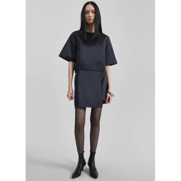 The Frankie Shop Raye Mini Skirt – Black, view 6