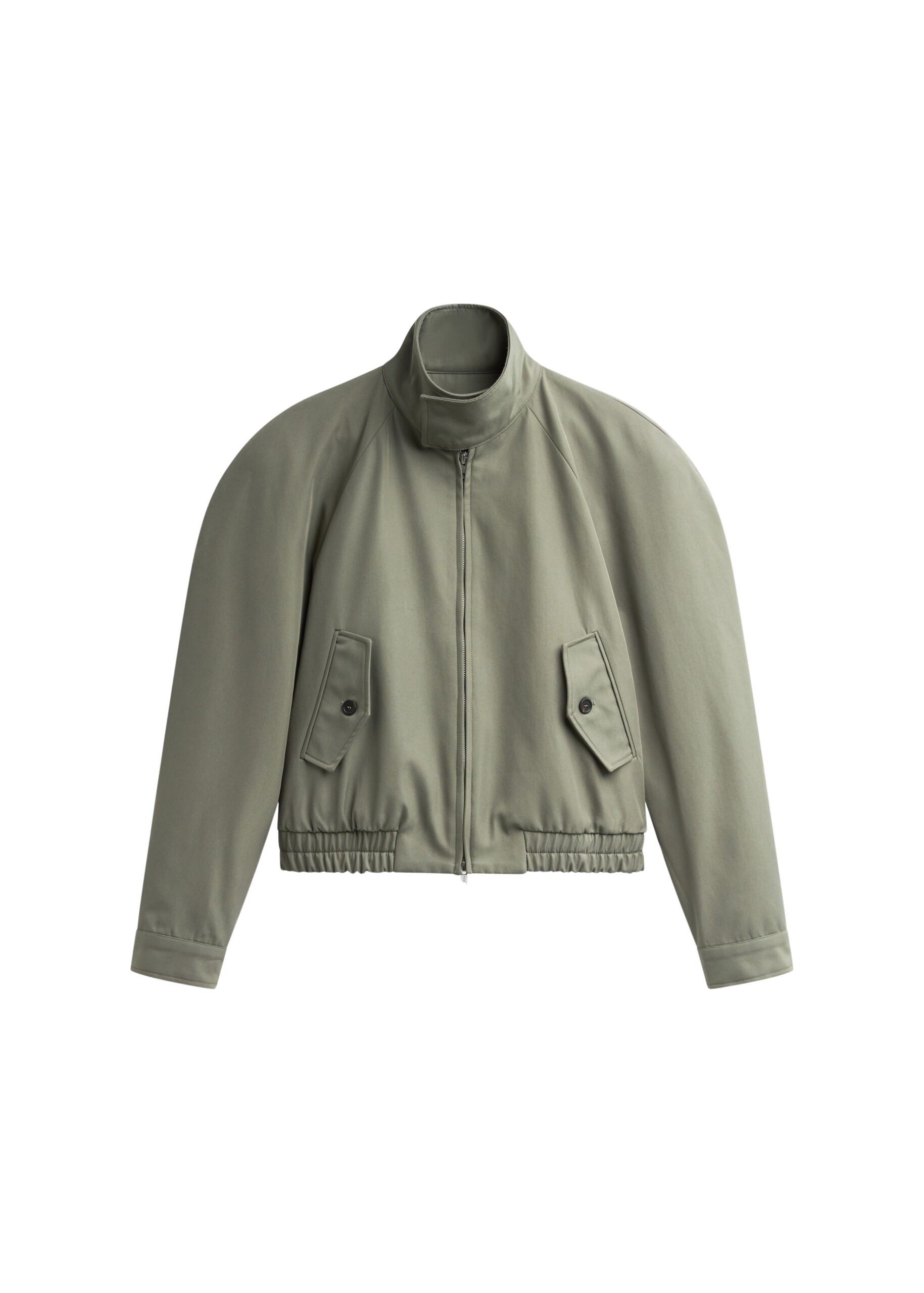 The Frankie Shop Rennes Curved Blouson Jacket – Sage