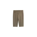 The Frankie Shop Reva Tailored Bermuda Shorts - Dark Taupe - Oversized Minimalist Shorts in Beige - Shop at Luxury Shoes 