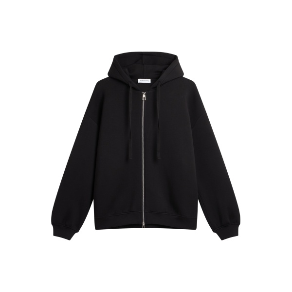 The Frankie Shop Rian Oversized Hoodie - Black - Oversized Minimalist Hoodies in Black - Shop at Luxury Shoes 