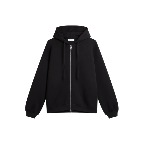 The Frankie Shop Rian Oversized Hoodie - Black - Oversized Minimalist Hoodies in Black - Shop at Luxury Shoes 