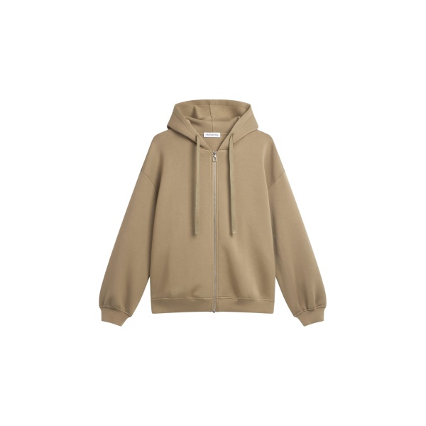 The Frankie Shop Rian Oversized Hoodie - Camel - Oversized Minimalist Hoodies in Beige - Shop at Luxury Shoes 