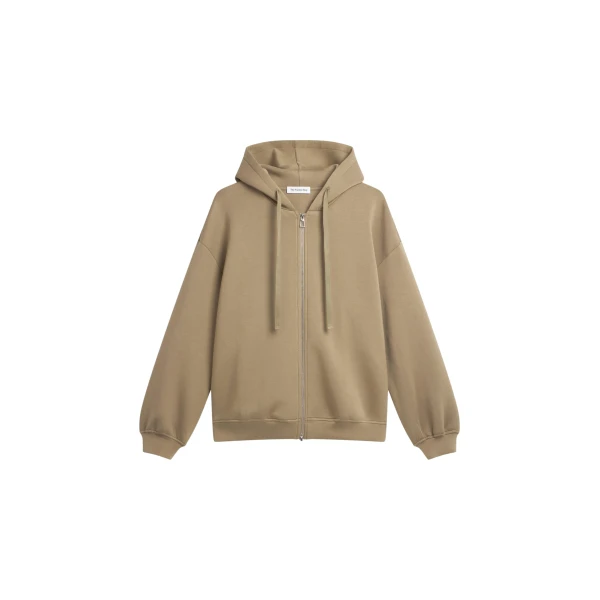 The Frankie Shop Rian Oversized Hoodie - Camel - Oversized Minimalist Hoodies in Beige - Shop at Luxury Shoes 