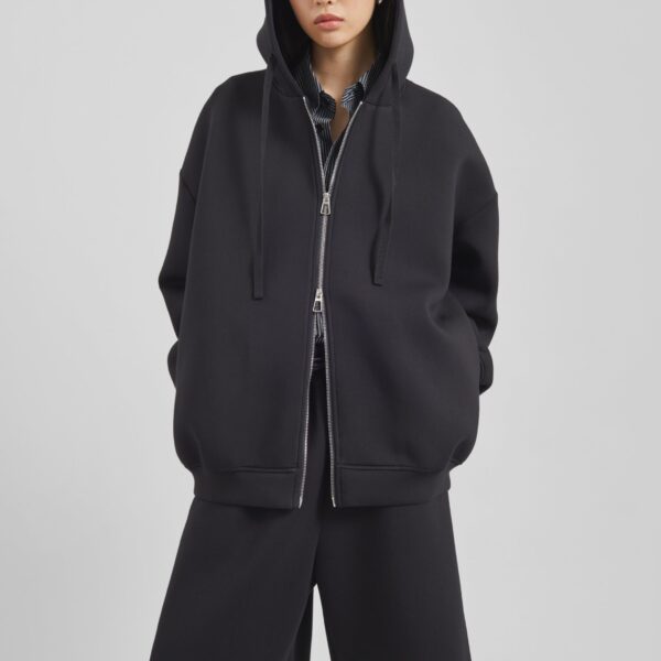 The Frankie Shop Rian Sweatshorts – Black Shorts, view 4