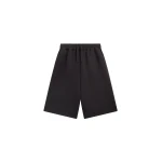 The Frankie Shop Rian Sweatshorts - Black - Oversized Minimalist Shorts in Black - Shop at Luxury Shoes 