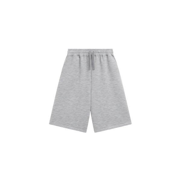 The Frankie Shop Rian Sweatshorts - Grey - Oversized Minimalist Shorts in Grey - Shop at Luxury Shoes 