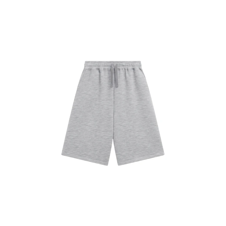 The Frankie Shop Rian Sweatshorts - Grey - Oversized Minimalist Shorts in Grey - Shop at Luxury Shoes 