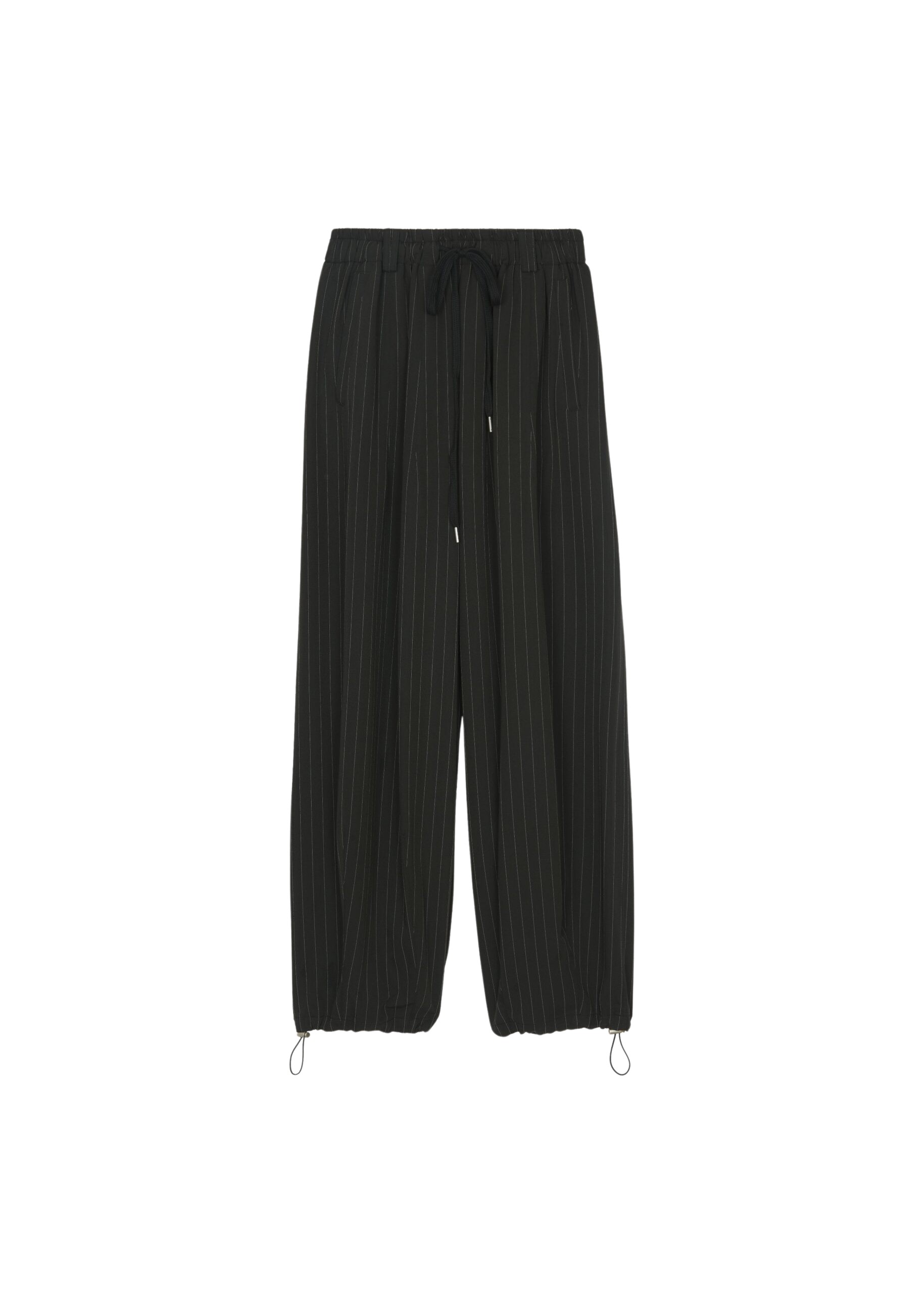 The Frankie Shop Rilton Drawstring Pants – Black/White Pinstripe