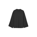 The-Frankie-Shop-Rio-Oversized-Sleeve-Tee-Black-coveti-scaled35163_nobg The Frankie Shop Rio Oversized Sleeve Tee - Black - Oversized Minimalist Tops in Black - Shop at Luxury Shoes