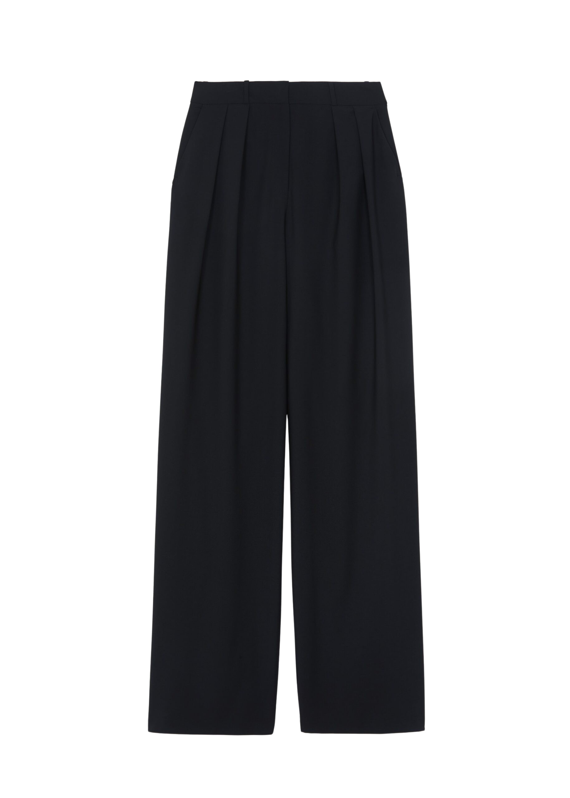 The Frankie Shop Ripley Pleated Trousers – Black