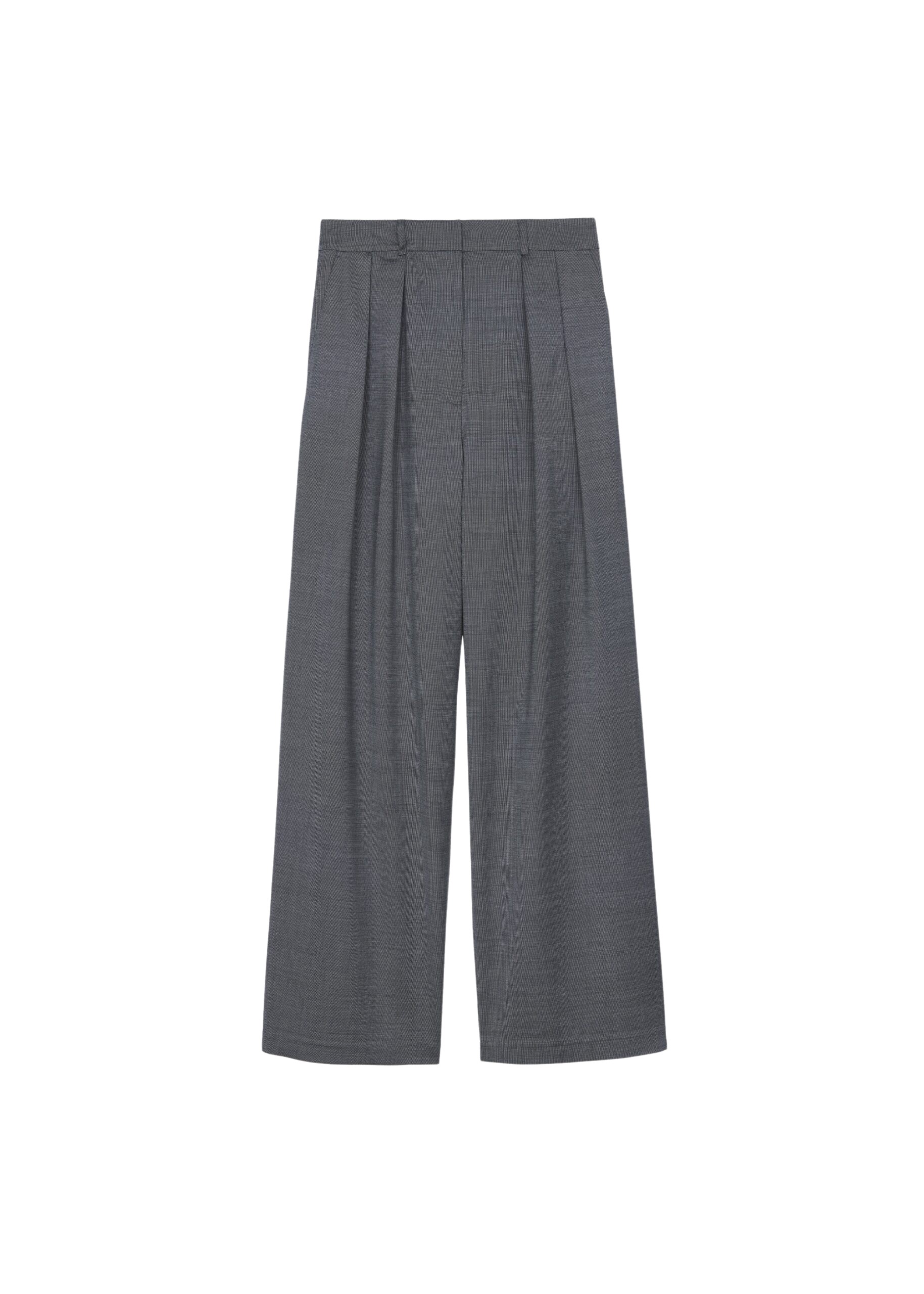 The Frankie Shop Ripley Pleated Trousers – Grey Melange