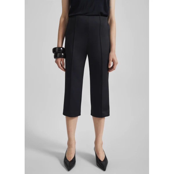 The Frankie Shop Rivoli Capri Pants - Black - Oversized Minimalist Pants in Black - Shop at Luxury Shoes 