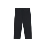The Frankie Shop Rivoli Capri Pants - Black - Oversized Minimalist Pants in Black - Shop at Luxury Shoes 