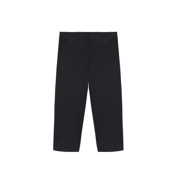 The Frankie Shop Rivoli Capri Pants - Black - Oversized Minimalist Pants in Black - Shop at Luxury Shoes 