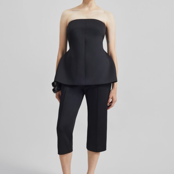 The Frankie Shop Rivoli Hourglass Top – Black, view 5