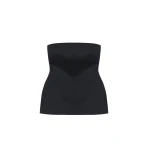 The Frankie Shop Rivoli Hourglass Top - Black - Oversized Minimalist Tops in Black - Shop at Luxury Shoes 