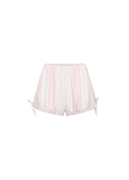 The Frankie Shop Rosie Shorts - Pink Stripe - Oversized Minimalist Shorts in Multicolour - Shop at Luxury Shoes 