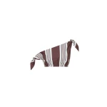 The Frankie Shop Rosie Tie Top - Choc Stripe - Oversized Minimalist Tops in Multicolour - Shop at Luxury Shoes 