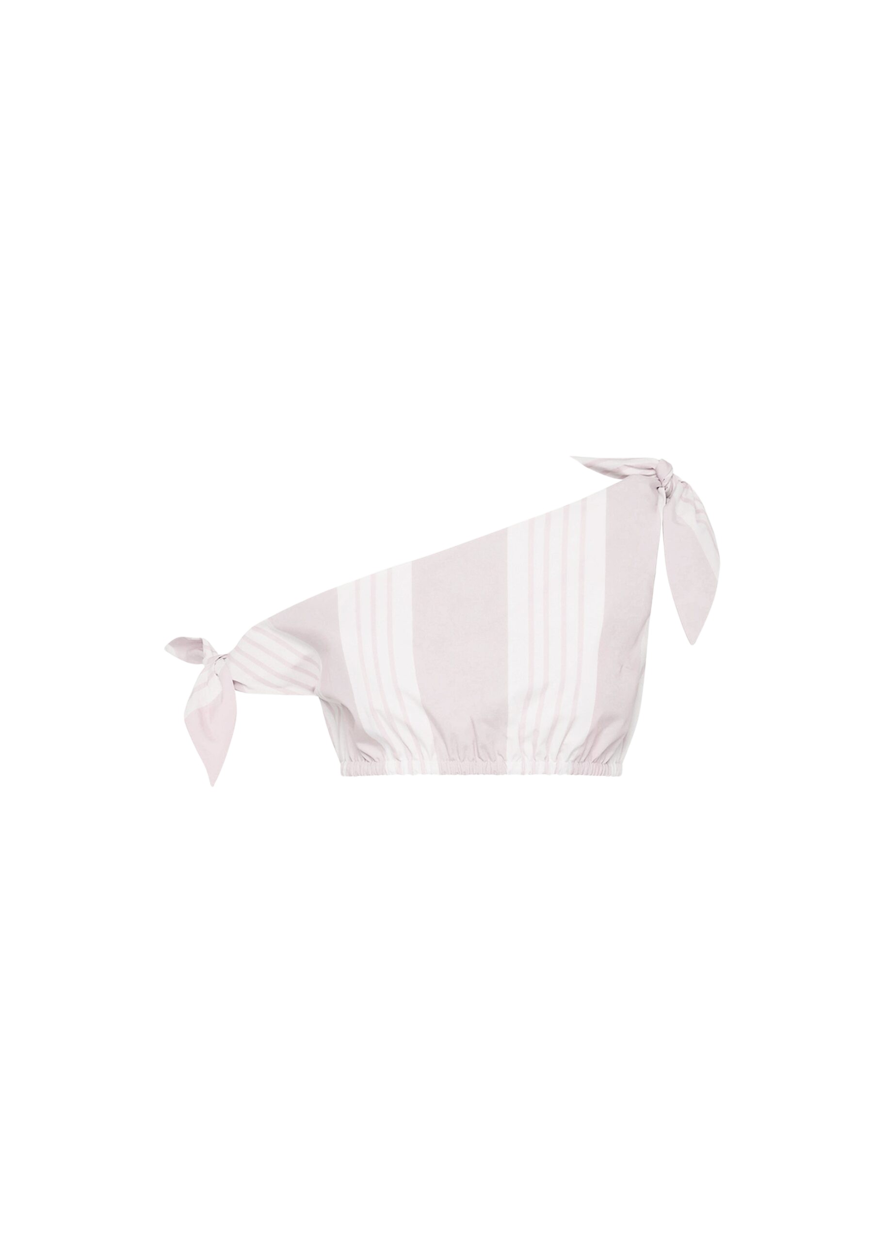 The Frankie Shop Rosie Tie Top - Pink Stripe - Oversized Minimalist Tops in Multicolour - Shop at Luxury Shoes 