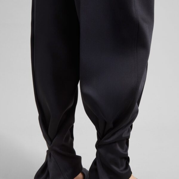 The Frankie Shop Rui Satin Trousers – Black, view 5