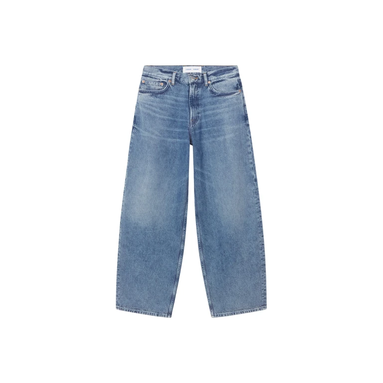 The Frankie Shop Saharper Jeans - Authentic - Oversized Minimalist Pants in Blue - Shop at Luxury Shoes 