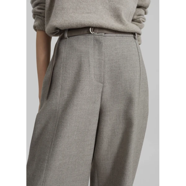 The Frankie Shop Sanve Tapered Leg Pants – Beige Melange, view 4