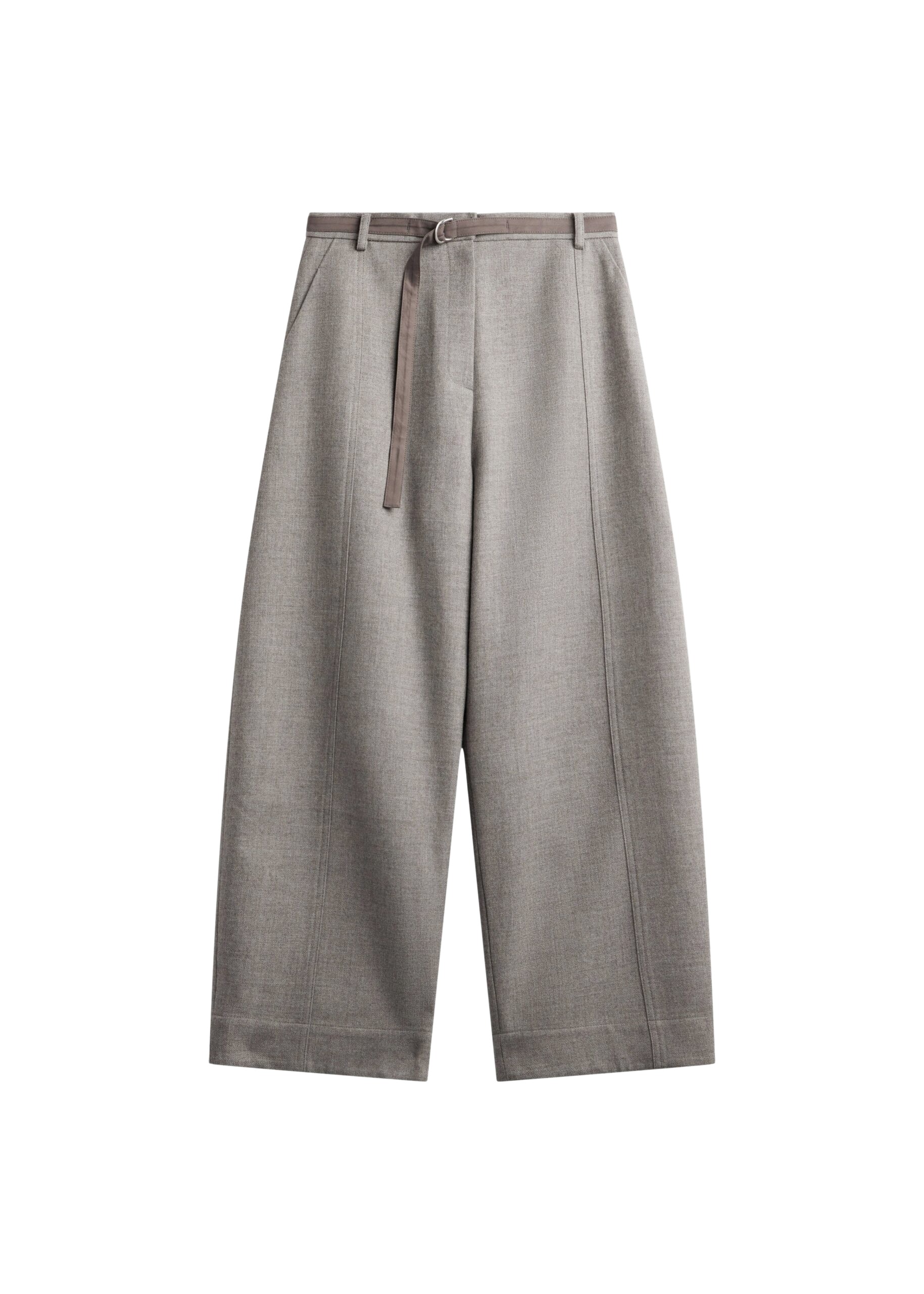The Frankie Shop Sanve Tapered Leg Pants – Beige Melange