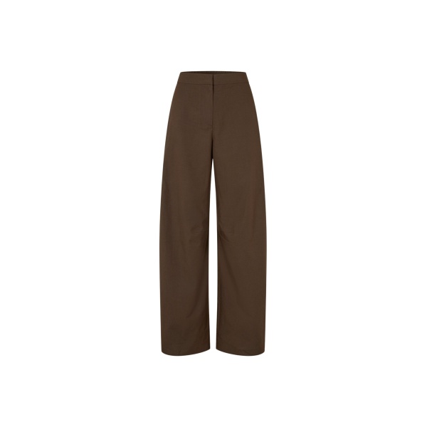 The Frankie Shop Saroko Trousers - Mulch - Oversized Minimalist Pants in Beige - Shop at Luxury Shoes 